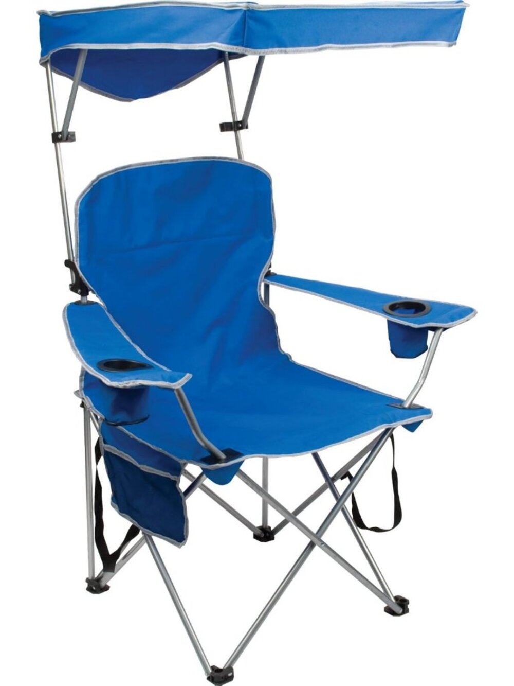 Folding Camping Chair with Arm Rest - Portable, Lightweight, Royal Blue Shade
